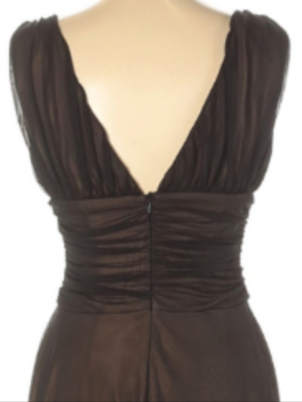 Sexy Goth Glam Black Dress Sheer Mesh Nude Lining Midi LBD Net Whimsygoth Party - Picture 3 of 5